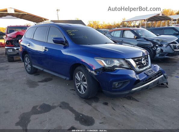 5N1DR2MM7JC662265 2018 NISSAN PATHFINDER Синий Передняя правая четверть