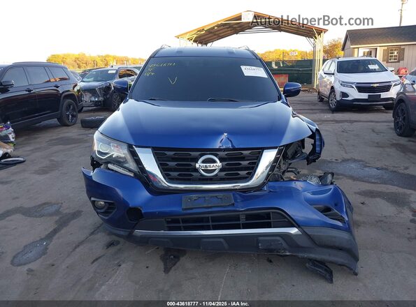 5N1DR2MM7JC662265 2018 NISSAN PATHFINDER Синий Вид задней части салона