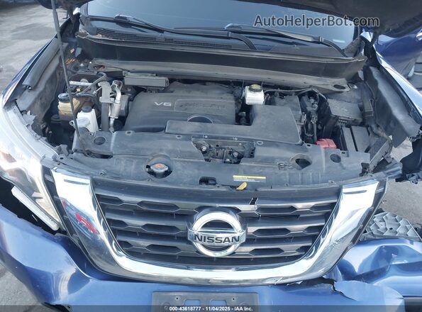 5N1DR2MM7JC662265 2018 NISSAN PATHFINDER Синий Вид сзади