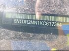 2019 Nissan Pathfinder Sl Серый vin: 5N1DR2MN1KC617364