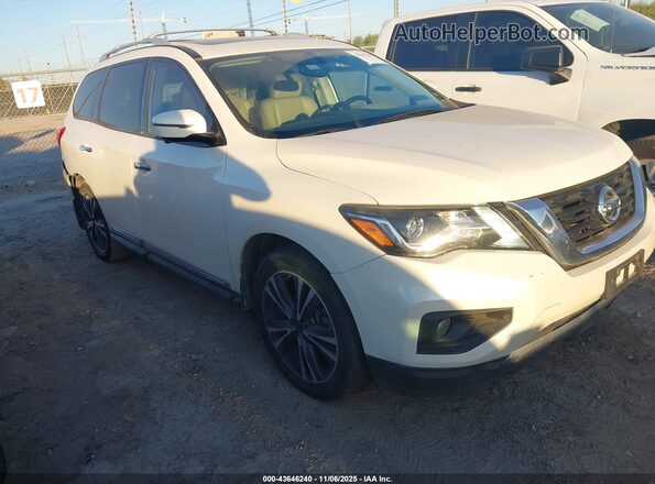 5N1DR2MN3HC635230 2017 NISSAN PATHFINDER Белый Передняя правая четверть
