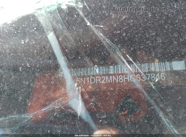 5N1DR2MN8HC637846 2017 NISSAN PATHFINDER Burgundy Engine compartment view