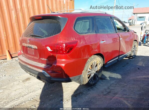 5N1DR2MN8HC637846 2017 NISSAN PATHFINDER Burgundy Rear right