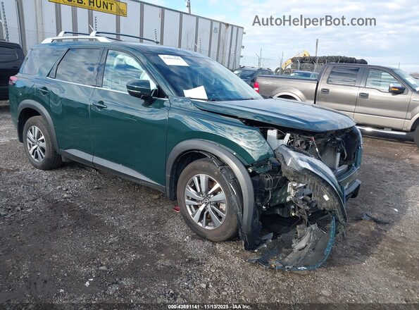5N1DR3CCXPC206171 2023 NISSAN PATHFINDER Зеленый Передняя правая четверть