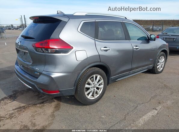 5N1ET2MT0HC780682 2017 NISSAN ROGUE HYBRID Серый Задняя правая четверть