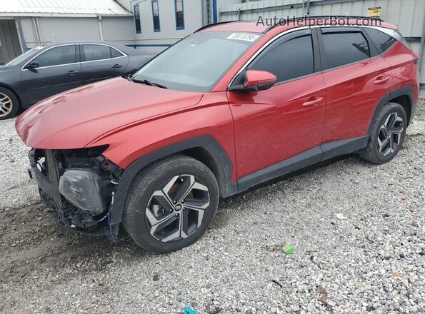 5NMJCCAE7NH077592 2022 HYUNDAI TUCSON Красный Передняя левая четверть
