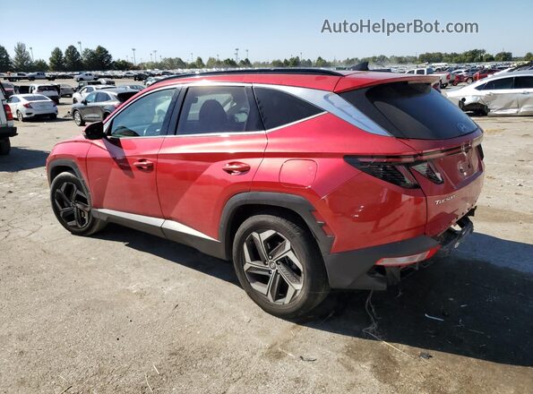 5NMJE3AE6NH005244 2022 HYUNDAI TUCSON Красный Задняя левая четверть