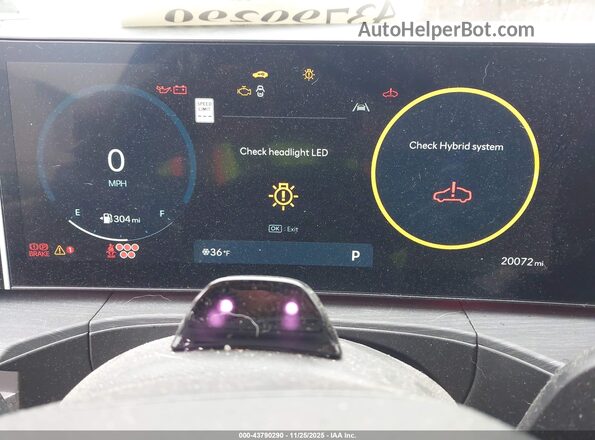 5NMP3DG13RH015732 2024 HYUNDAI SANTA FE HYBRID Красный Вид задних сидений