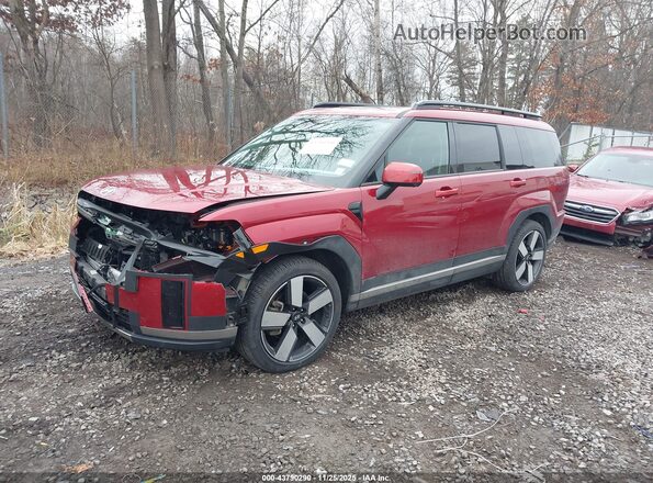 5NMP3DG13RH015732 2024 HYUNDAI SANTA FE HYBRID Красный Передняя левая четверть