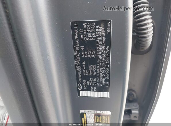 5NMP54G14SH027596 2025 HYUNDAI SANTA FE HYBRID Gray Widok komory silnika