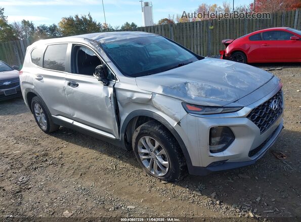 5NMS23AD4KH100210 2019 HYUNDAI SANTA FE Серебряный Передняя правая четверть
