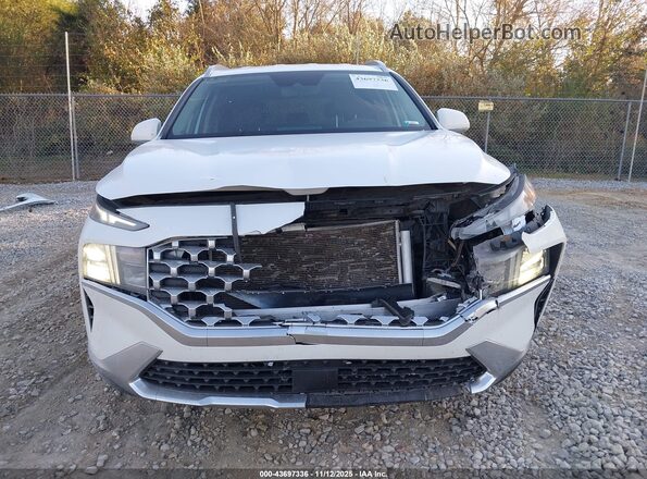 5NMS24AJ1NH378093 2022 HYUNDAI SANTA FE Белый Вид задней части салона