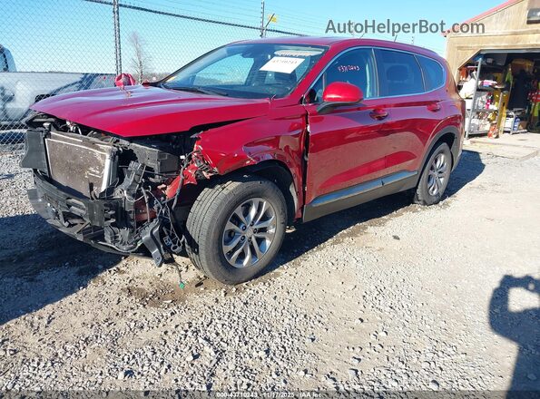 5NMS2CAD7KH053271 2019 HYUNDAI SANTA FE Красный Передняя левая четверть