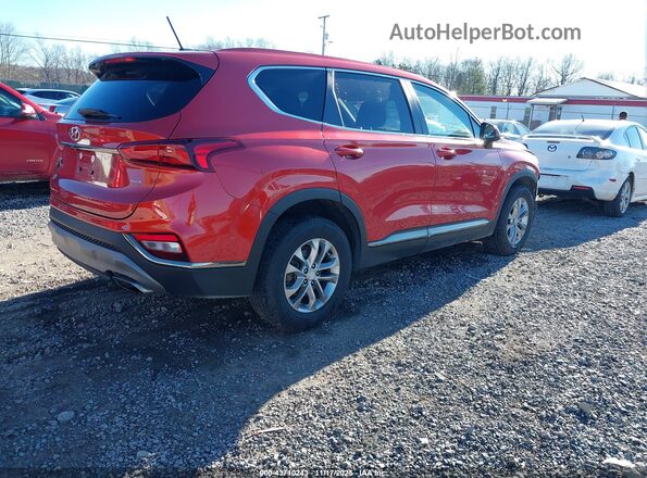 5NMS2CAD7KH053271 2019 HYUNDAI SANTA FE Красный Задняя правая четверть