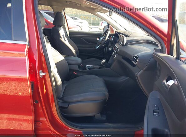 5NMS2CAD7KH053271 2019 HYUNDAI SANTA FE Красный Вид салона спереди