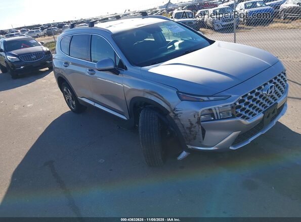 5NMS2DAJ4NH429795 2022 HYUNDAI SANTA FE Серебряный Передняя правая четверть
