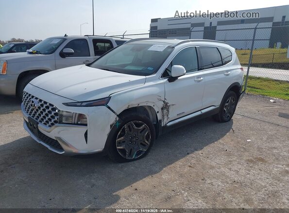 5NMS3DA17PH022229 2023 HYUNDAI SANTA FE HYBRID White Przód lewy