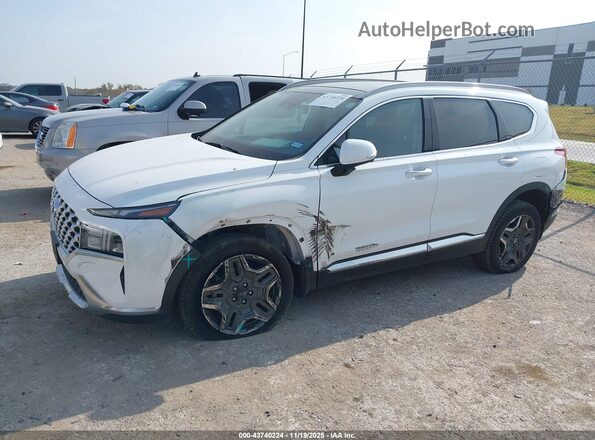 5NMS3DA17PH022229 2023 HYUNDAI SANTA FE HYBRID White Widok z przodu