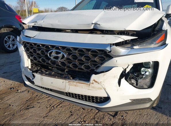 5NMS5CAD0KH059470 2019 HYUNDAI SANTA FE Белый Вид спереди