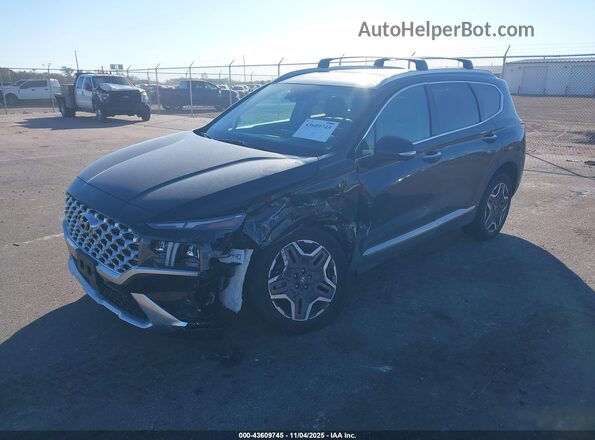 5NMS5DA16PH002676 2023 HYUNDAI SANTA FE HYBRID Черный Передняя левая четверть