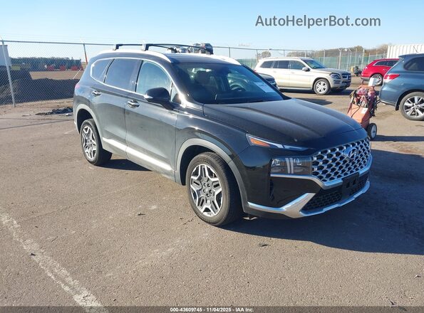 5NMS5DA16PH002676 2023 HYUNDAI SANTA FE HYBRID Черный Передняя правая четверть