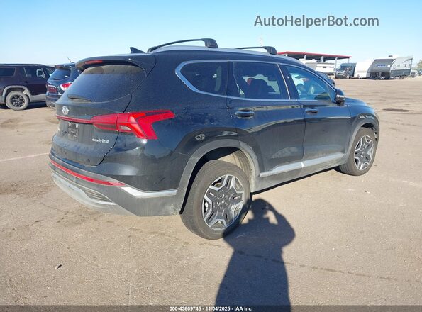 5NMS5DA16PH002676 2023 HYUNDAI SANTA FE HYBRID Черный Задняя правая четверть