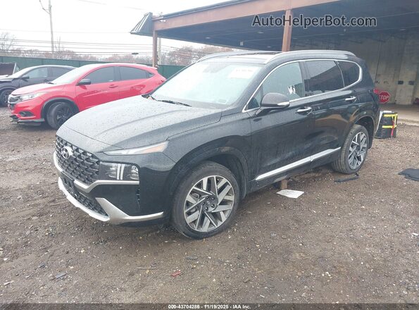 5NMS5DAL0PH649396 2023 HYUNDAI SANTA FE CALLIGRAPHY Black Передня ліва чверть