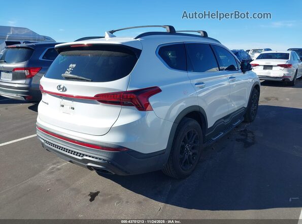 5NMS64AJ7NH467896 2022 HYUNDAI SANTA FE Белый Задняя правая четверть