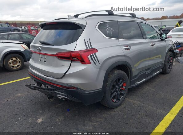 5NMS6DAJ4NH402536 2022 HYUNDAI SANTA FE Серебряный Задняя правая четверть