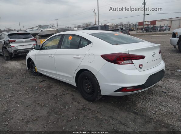 5NPD74LF2KH480858 2019 HYUNDAI ELANTRA White Հետևի ձախ