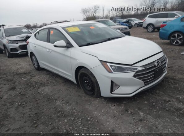 5NPD74LF2KH480858 2019 HYUNDAI ELANTRA White Առջևի աջ