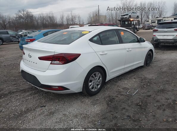 5NPD74LF2KH480858 2019 HYUNDAI ELANTRA White Հետևի աջ