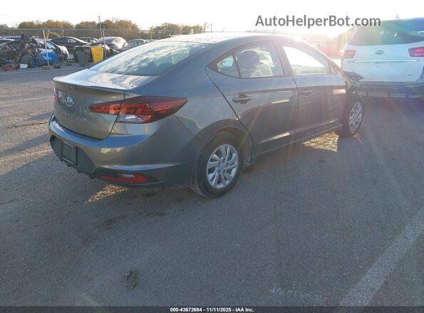 5NPD74LF7KH415472 2019 HYUNDAI ELANTRA Gray Trasero derecho