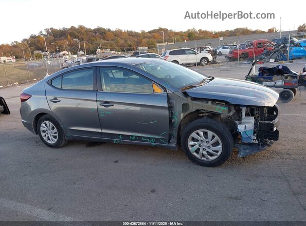 5NPD74LF7KH415472 2019 HYUNDAI ELANTRA Gray Vista interior trasera