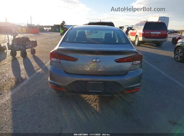 5NPD74LF7KH415472 2019 HYUNDAI ELANTRA Gray 
