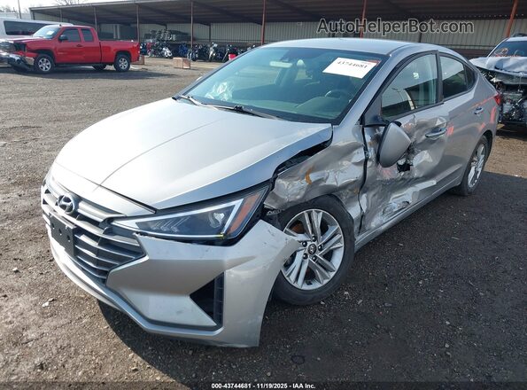 5NPD84LF4LH583410 2020 HYUNDAI ELANTRA Silver Առջևի ձախ երեք քառորդ տեսարան