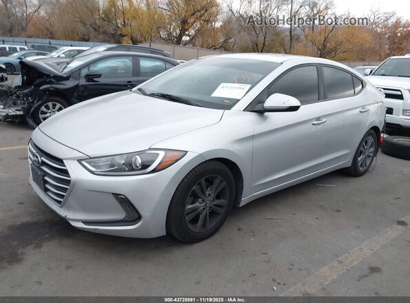 5NPD84LF8HH138661 2017 HYUNDAI ELANTRA Silver Առջևի ձախ երեք քառորդ տեսարան