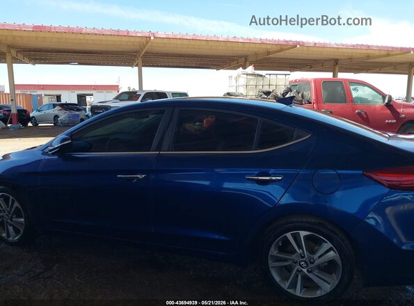 5NPD84LFXHH130903 2017 HYUNDAI ELANTRA Синий Панорамный вид салона 360°
