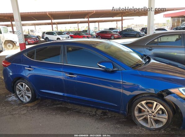 5NPD84LFXHH130903 2017 HYUNDAI ELANTRA Синий Вид задней части салона
