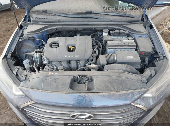 5NPD84LFXHH130903 2017 HYUNDAI ELANTRA Синий Вид сзади