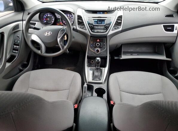 5NPDH4AE1GH707293 2016 HYUNDAI ELANTRA Синий Вид панели приборов