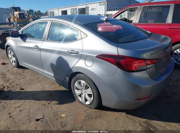 5NPDH4AE6GH757252 2016 HYUNDAI ELANTRA Silver Trasero izquierdo