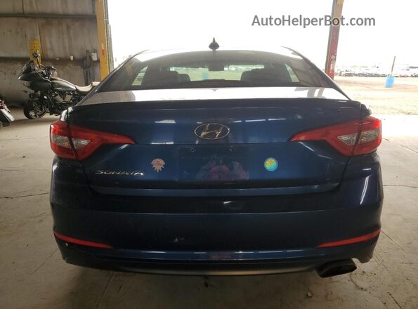 5NPE24AF1HH530499 2017 HYUNDAI SONATA Синий Вид сзади