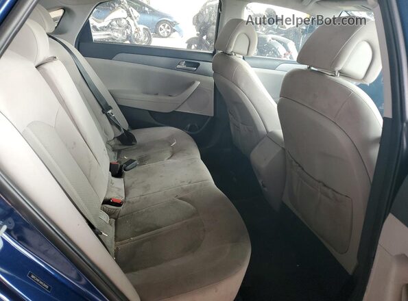 5NPE24AF1HH530499 2017 HYUNDAI SONATA Синий Вид задних сидений