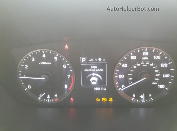 5NPE24AF1HH530499 2017 HYUNDAI SONATA Синий Вид щитка приборов