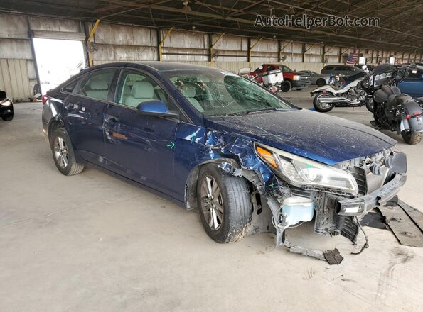5NPE24AF1HH530499 2017 HYUNDAI SONATA Синий Передняя правая четверть