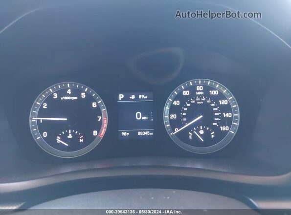 5NPE24AF2KH738642 2019 HYUNDAI SONATA Черный Вид задних сидений