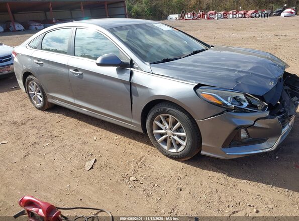 5NPE24AF4KH731448 2019 HYUNDAI SONATA Серый Передняя правая четверть