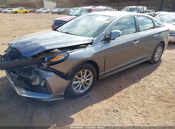 5NPE24AF4KH731448 2019 HYUNDAI SONATA Серый Передняя левая четверть