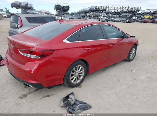 5NPE24AF5JH612287 2018 HYUNDAI SONATA Красный Задняя правая четверть